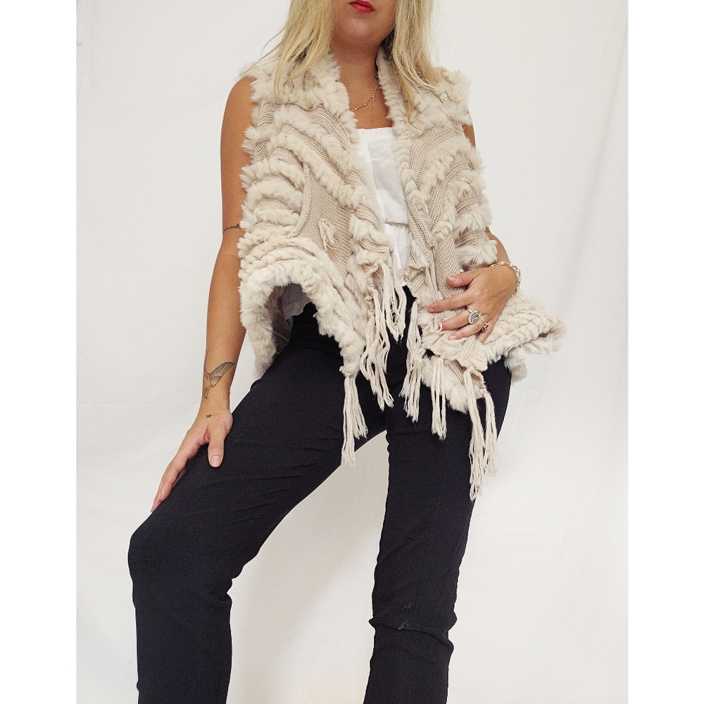 Fur vest wrap